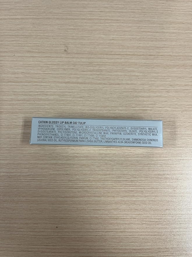 CATKIN Glossy Lip Balm Ultra Hydating Glow Lip Tinted Jelly Plump Melting Balm Shea Butter Repair Soothing For Dry Lips Dewy Finished 0.12 oz C02 TULIP