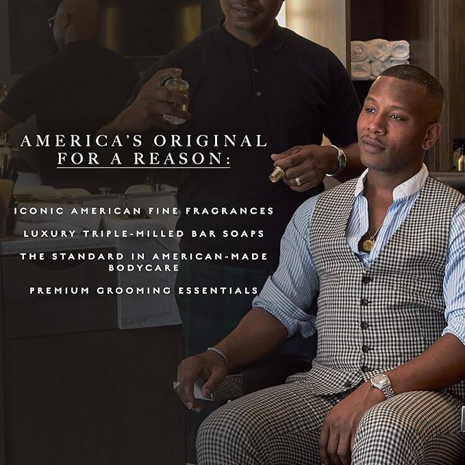 Caswell-Massey Woodgrain Sandalwood Natural Bar Soap Gift Set - Moisturizing Triple-Milled Body Soap for Men - Plant-Based with Essential Oils for Soft Skin, Cruelty-Free, USA Made, 12 Bars x 5.8 oz