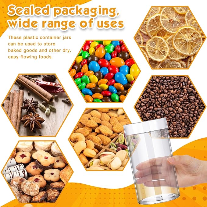 Patelai 4 Pieces Round Wide-mouth Leak Proof Plastic Container Jars with Lids for Travel Storage Makeup Beauty Products Face Creams Oils Salves Ointments DIY Making(32 Ounce,White)