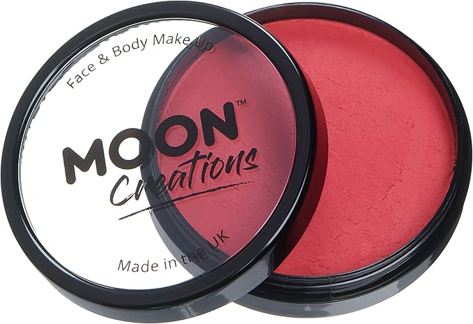 Pro Face & Body Paint Cake Pots by Moon Creations - Magenta - Professional Water Based Face Paint Makeup for Adults, Kids - 1.26oz