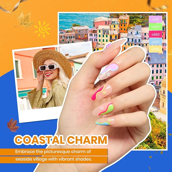 beetles 85 Pcs Gel Nail Polish Kit with UV Light - 35 Colors Gel Polish Set Travel Diary All in One Manicure Kit with Nails Tips and Base Top Coat Soak Off Home DIY Salon Gifts for Women Teens Girls