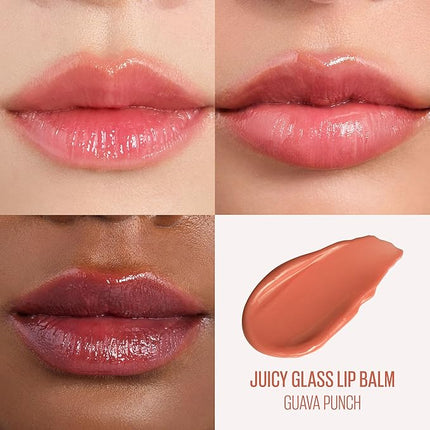Kaja Juicy Glass Lip Balm | Plumping Lip Gloss Hydrating Lip Balm, Korean Beauty Tinted Lip Care, Moisturizing Lip Products, Nourishing Lip Moisturizer, Radiant Glow | Guava Punch, 0.15 oz