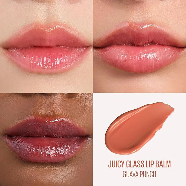 Kaja Juicy Glass Lip Balm | Plumping Lip Gloss Hydrating Lip Balm, Korean Beauty Tinted Lip Care, Moisturizing Lip Products, Nourishing Lip Moisturizer, Radiant Glow | Guava Punch, 0.15 oz