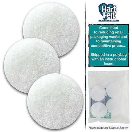 HartFelt Round Face Scrubber for Women | Reusable Facial Sponges for Daily Cleansing | Facial Exfoliating Pads for Removing Dead Skin, Dirt & Makeup | Use with Favorite Cream | Made in USA - 3 Count