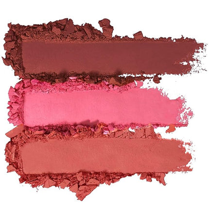 KimChiChic Beauty Cheeky 3Some Blush Trio, Blush Makeup Palette with 3 Colors, Use Individually or Blend All Shades for Custom Look, 04 Royal Flush, 0.47 oz