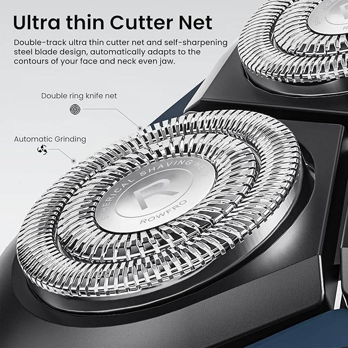 Electric Razors for Women, Facial Hair Removal, Bikini Trimmer, Rechargeable Womens Electric Shaver for Legs, Face, Lips Hairs, Wet and Dry Shaving, Fast Charging by Type-C, LED Display