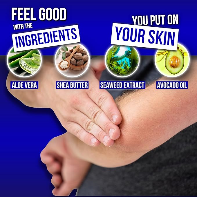 Body Lotion for Men, for Dry Skin: Non-Greasy Hand & Body Moisturizer with Shea Butter, Aloe Vera, 24 Hour Hydration, Mens Lotion for Dry Skin