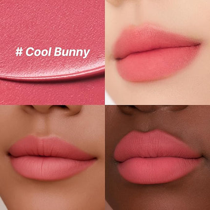 Touch in Sol Vegan Again Blur Core Lip Tint (#Cool Bunny) - Long Lasting, High Pigment Velvet Matte Lip Stain – Lightweight Smooth Blur Finish