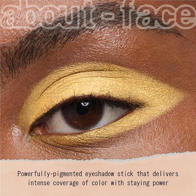 about-face Shadowstick – Long-Wear Cream Eyeshadow Stick – Matte & Pearly Finishes – Vegan, Cruelty-Free, Clean Beauty – 0.049 oz (Chaos Theory- Pearly Pollen)