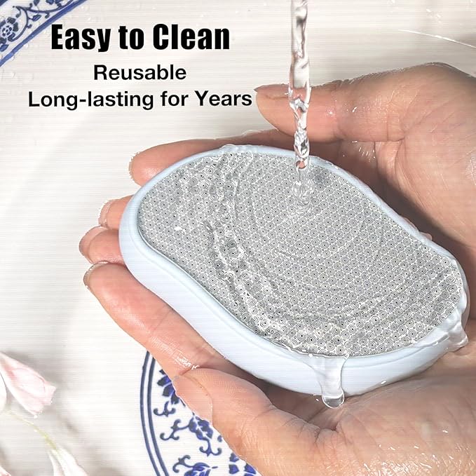 Premium Crystal Hair Eraser,Painless Exfoliation Hair Removal Epilator,Nano Glass Hair Remover for Women,Natural Gentle and Efficient Shaver Trimmer on Leg Arm(Sky Blue)