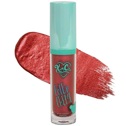 Kimchi Chic Beauty PotDe Crème Cream Eye Shadow, Shimmery, Easy Application, Smudge-Proof, Quick-Drying, Long-Lasting, Cruelty-Free and Vegan Eye Shadow, Cranberry, 0.21 oz