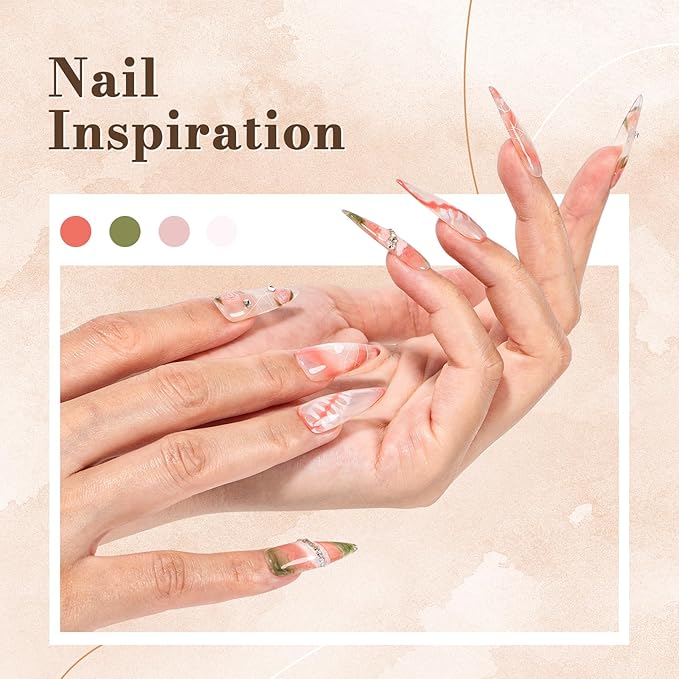 MelodySusie Clear Blooming Gel for Nail Design, Marble Watercolor UV Gel Nail Polish, Spreading Effect Sheer Painting Gel Nail Art Supplies, Nail Salon Manicure at Home for Women, 0.53 Fl Oz