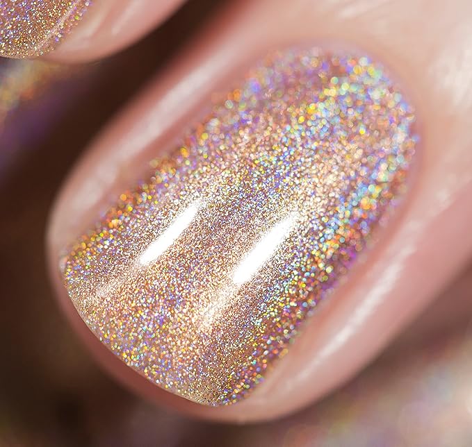 ILNP Soft Focus - Cozy Medium Beige Ultra Holographic Nail Polish