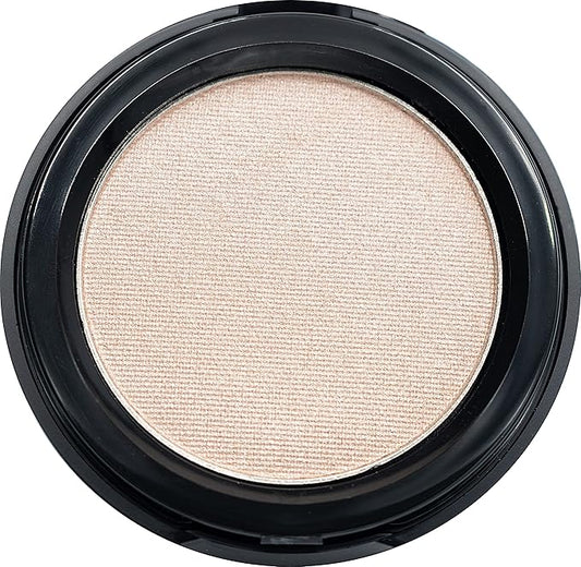Shiny Warm Sand Beige Taupe Nude Natural Tone Satin Finish Pressed Powder Single Vegan Eyeshadow; Talc, Paraben & Cruelty Free