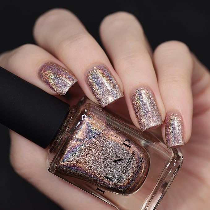 ILNP Soft Focus - Cozy Medium Beige Ultra Holographic Nail Polish