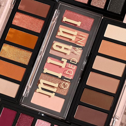 Milani Gilded Mini Eyeshadow Palette with 6 Matte & Shimmer Hues - The Wine Down
