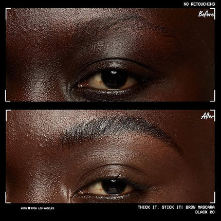 NYX PROFESSIONAL MAKEUP Thick It Stick It Thickening Brow Mascara, Eyebrow Gel - Black