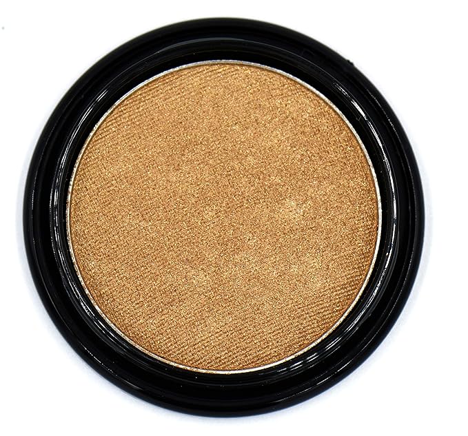 Goddess Glow Nude Gold Beige Glam Baked Shimmer Pressed Powder Single Vegan Eyeshadow; Talc, Paraben & Cruelty Free