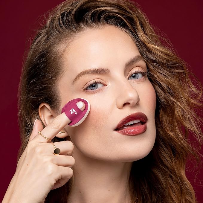 Real Techniques Cherry On Top Mini Marshmallow Puff Trio, Mini Makeup Puffs For Concealer & Foundation, Spot Correcting & Blending, Dry Use Beauty Sponge, Travel Size, Vegan & Cruelty-Free, 3 Count