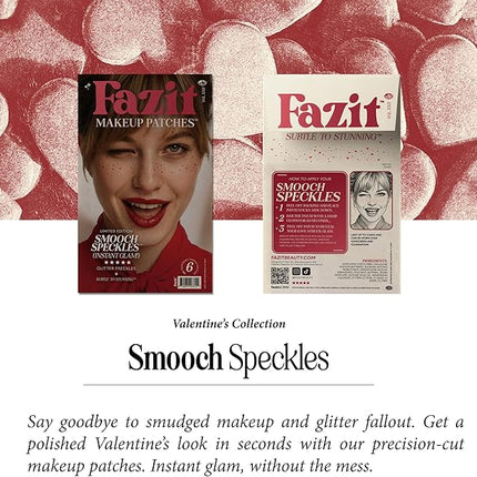 Fazit Makeup Patches - Smooch Speckles - Glow Up Make-Up Patches - Cute Glitter Makeup Accessories for Women - Cosmetic Glitter for Face