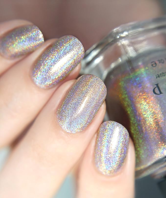 ILNP Soft Focus - Cozy Medium Beige Ultra Holographic Nail Polish