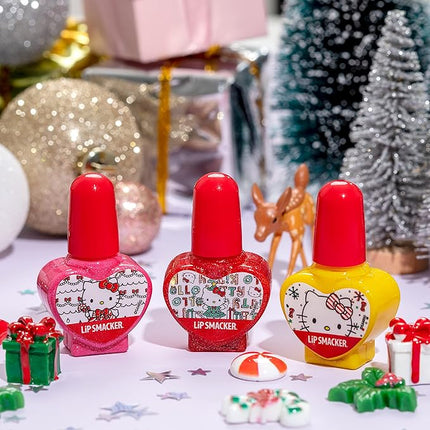 Lip Smacker Holiday Hello Kitty Nail Polish Trio Gift For Girls (Pack of 2)