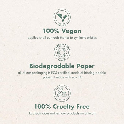 EcoTools Makeup Brush + Sponge Shampoo Cleanser, Deep Clean, Sulfate-Free, Fragrance-Free Brush Cleaner for Makeup Sponges & Tools, Vegan & Cruelty-Free, 8 fl. oz