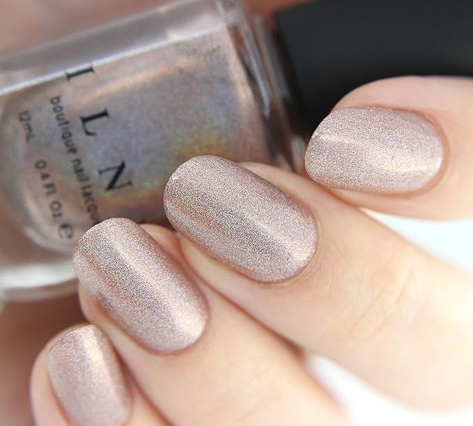 ILNP Soft Focus - Cozy Medium Beige Ultra Holographic Nail Polish