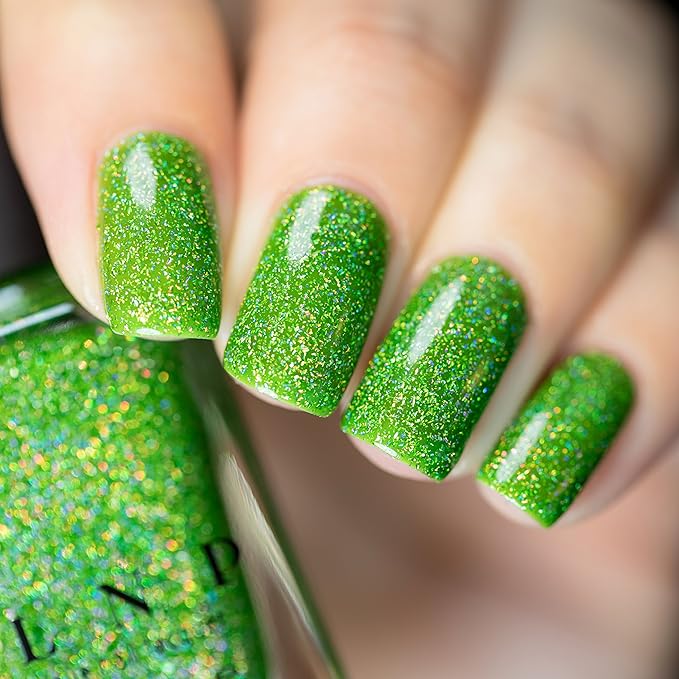 ILNP Someday - Juicy Lime Green Holographic Sheer Jelly Nail Polish