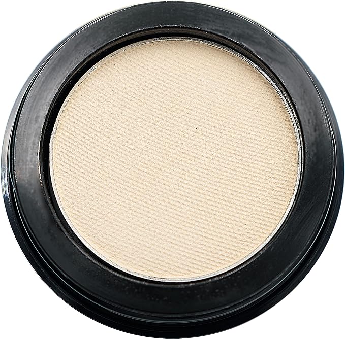 Naked French Vanilla Off White Nude Neutral Matte Pressed Powder Single Vegan Eyeshadow; Talc, Paraben & Cruelty Free