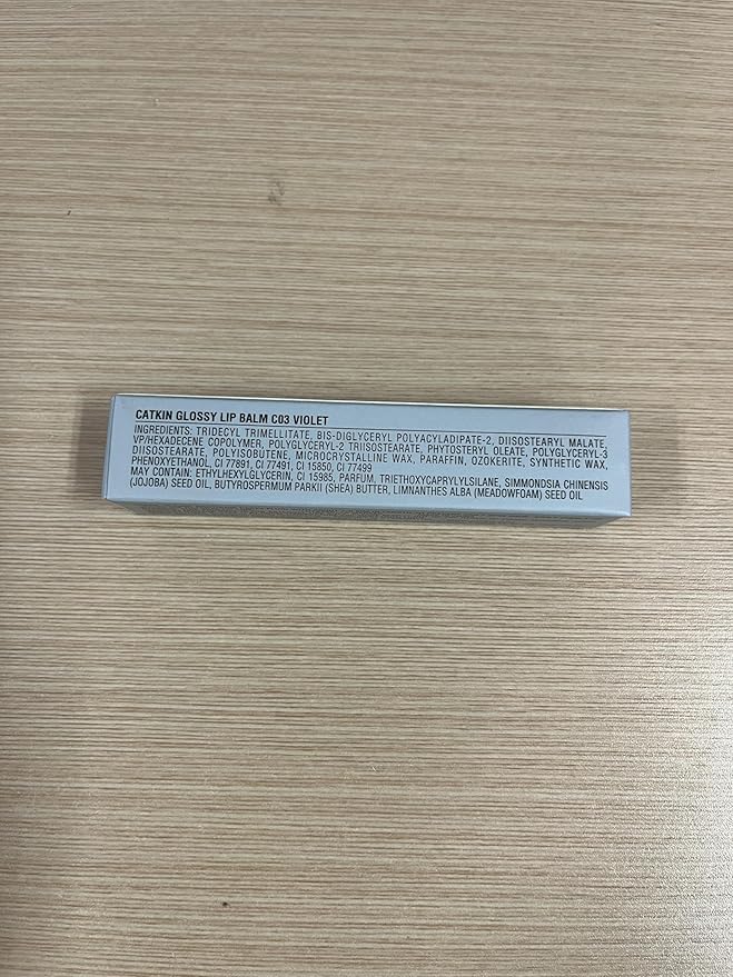 CATKIN Glossy Lip Balm Ultra Hydating Glow Lip Tinted Jelly Plump Melting Balm Shea Butter Repair Soothing For Dry Lips Dewy Finished 0.12 oz C03 VIOLET