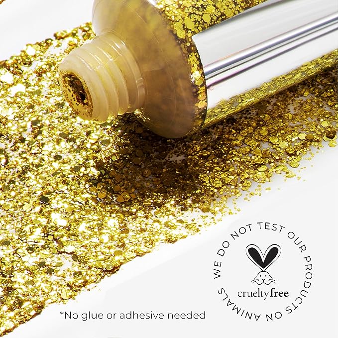 Insta Glitter Bomb: Quick-Dry Holographic Face & Body Glitter Gel | Long-Lasting Shine & Effortless Removal | Perfect Face Glitter Makeup & Body, Hair Shimmer | Vegan & Cruelty Free -0.67 fl.oz