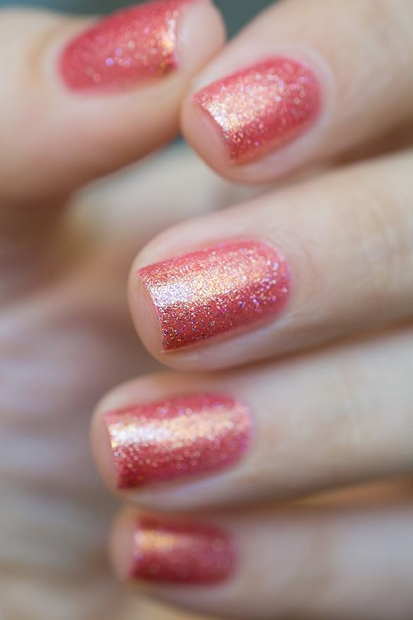 ILNP Citrus Punch - Orange Coral Holographic Nail Polish