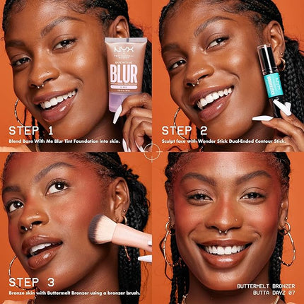 NYX PROFESSIONAL MAKEUP Matte Buttermelt Bronzer, Longwear Face Makeup with Up to 12 Hours of Wear, Vegan Formula - Deserve Butta (Light Medium Cool)