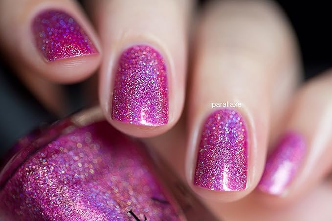 ILNP Paige - Berry Pink Holographic Nail Polish