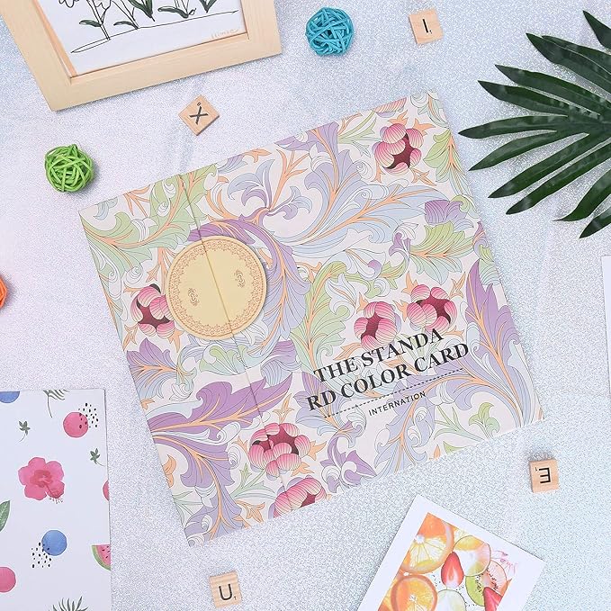 Noverlife 120 Nail Colors Display Book with 120 False Nail Tips, Nail Art Samples Color Swatches Cardboard, Nail Gel Polish Display Chart Nail Design Showcase for Manicure Salon Studio