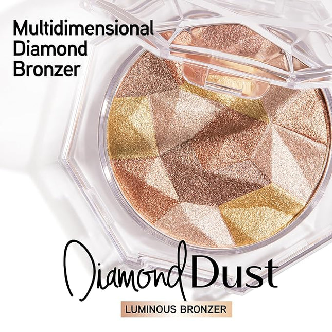 Physicians Formula Mineral Wear Diamond Dust, Vitamin E Mineral Weightless Powder and Serum Hybrid, Warm Radiant Finish, Vegan, Talc-Free, Cruelty-Free - Luminous Bronzer