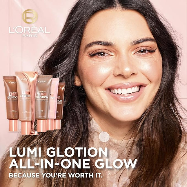 L'Oreal Paris Makeup True Match Lumi Glotion, Natural Glow Enhancer, Illuminator Highlighter, Bronzing Drops For a Sun-Kissed Glow, 901 Fair