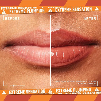 NYX PROFESSIONAL MAKEUP Duck Plump High Pigment Lip Gloss, Lip Plumper Gloss with Spicy Ginger - Mocha Me Crazy