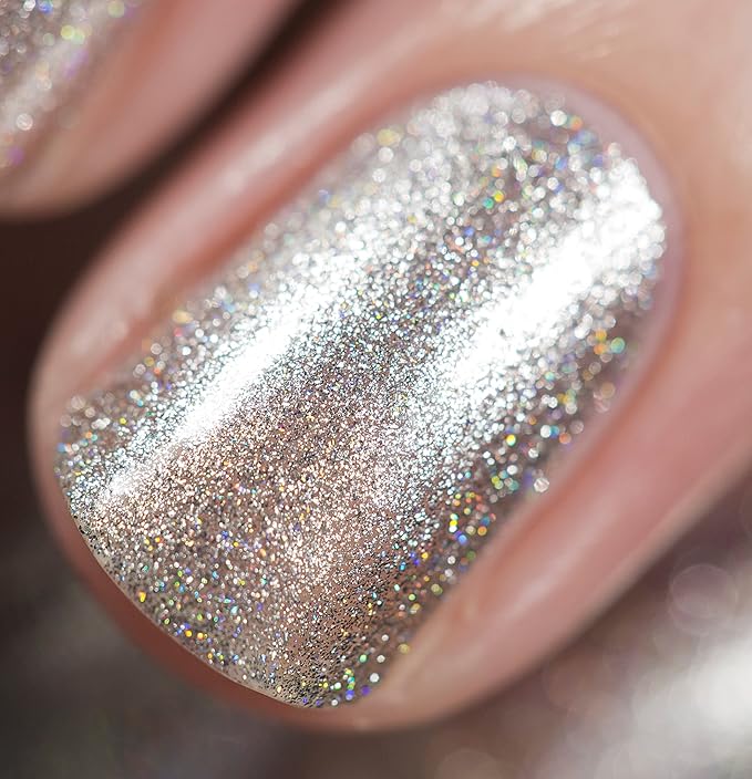 ILNP Avalanche - Pure Silver Holographic Nail Polish
