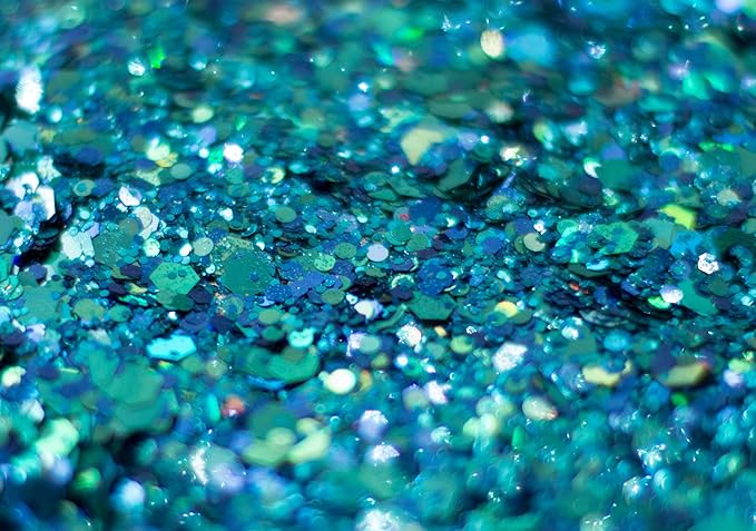 KARIZMA Mermaid Body Glitter - 30g Chunky Face, Hair, Eye and Body Glitter for Women - Rave, Festival Accessories, Cosmetic Makeup - Loose Set