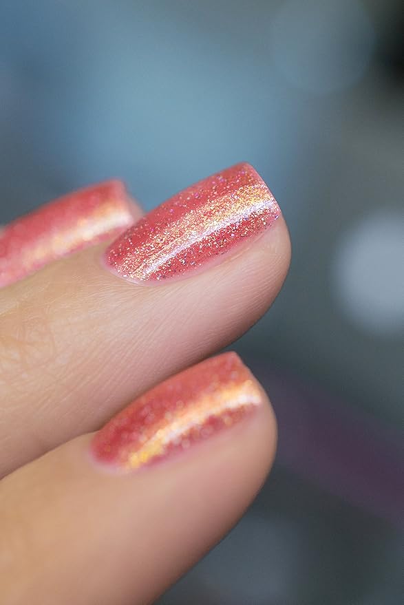 ILNP Citrus Punch - Orange Coral Holographic Nail Polish