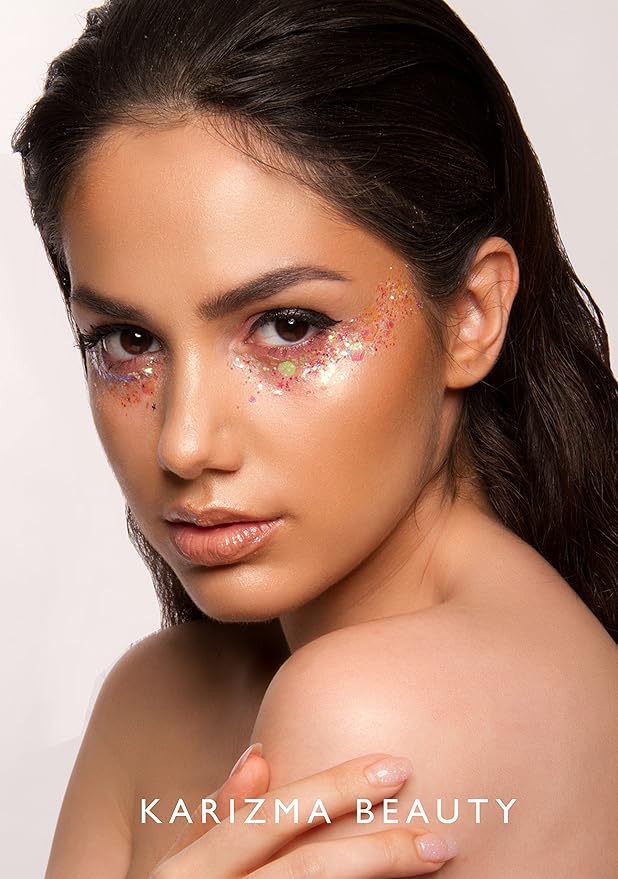 Iridescent Chunky Glitter Large 30g // Karizma Beauty // Cosmetic Glitter Face Body