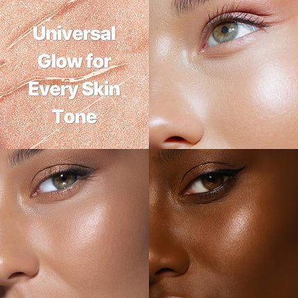 TOUCH IN SOL In My Heart Stick Highlighter (#Moonlight Beam) - Cream Highlighter Stick for Korean Makeup, Multi-Use for Lips, Cheeks & Body, Blendable for Dewy Glow, K-Beauty (0.21 oz)