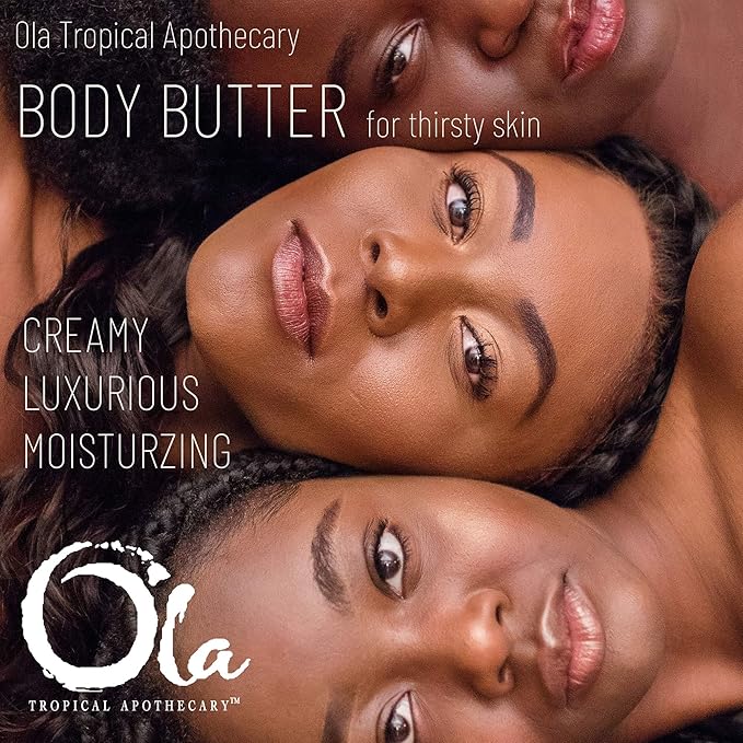 OLA Passion Fruit Body Butter – Moisturizing with Pure Coconut Oil and Hawaiian Plant Extracts - Ideal for Dry Skin - 2.1oz