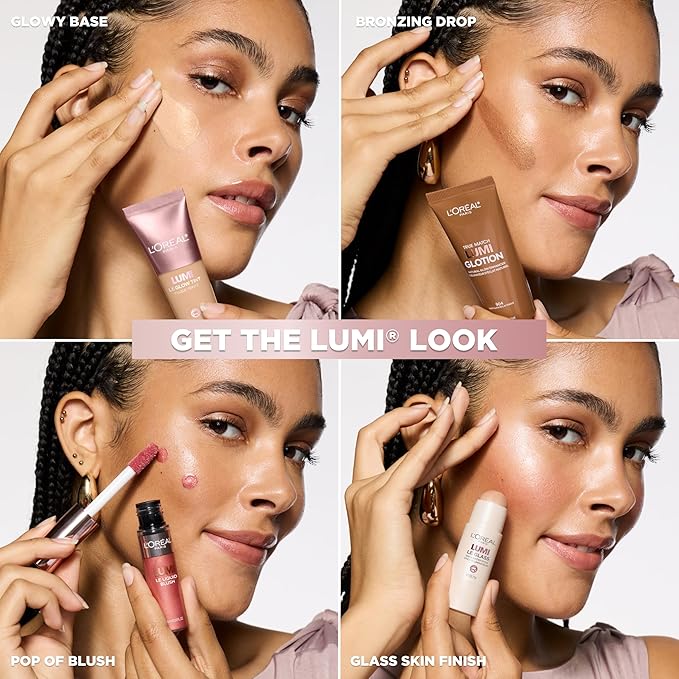 L'Oreal Paris Makeup True Match Lumi Glotion, Natural Glow Enhancer, Illuminator Highlighter, Bronzing Drops For a Sun-Kissed Glow, 901 Fair