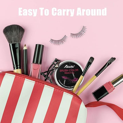 TailaiMei 4 Pack Color Removal Cleaner Sponge, Quickly & Easily Clean Makeup Brushes Without Water or Chemical Solutions Eliminating Drying Time - Switch Eyeshadow Colored Immediately