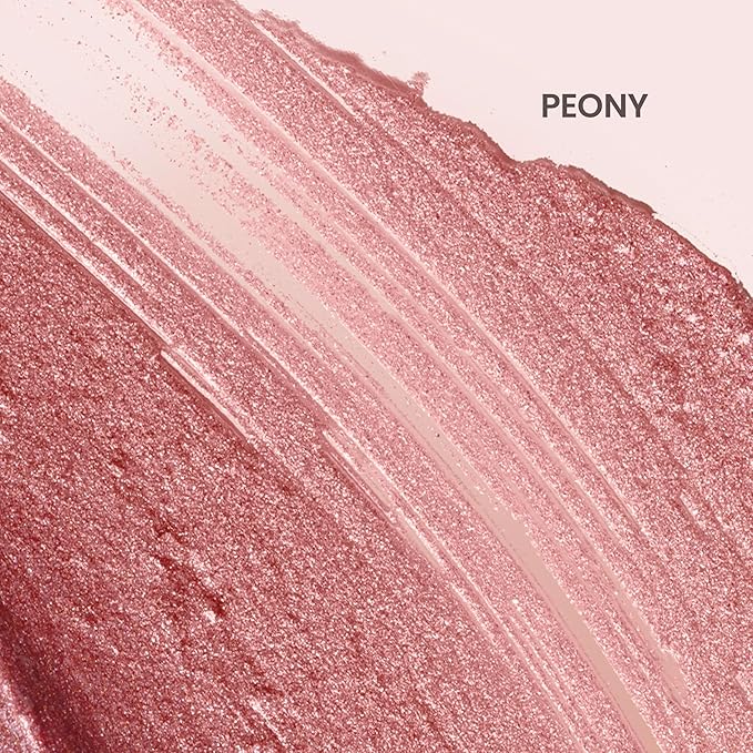 Burt's Bees Shimmer Lip Tint, Tinted Lip Balm Stick, Moisturizing for All Day Hydration with Natural Glowy Pigmented Finish & Buildable Color, Peony, 1 Tube, 0.09 oz.