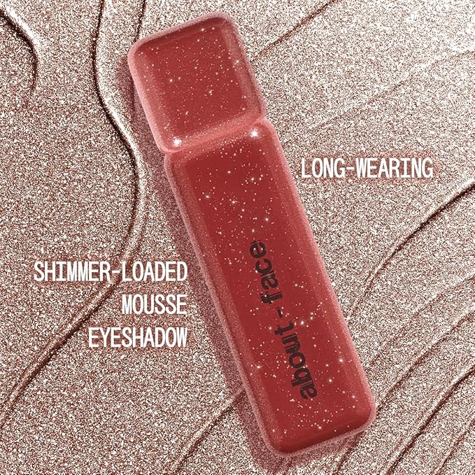 aboutface Fractal Glitter Eye Paint Digital Demise – Smudge-Proof, Long-Lasting Liquid Eyeshadow – Intense Sparkle with Mousse Texture – Vegan, Cruelty-Free – 0.13oz (Cinnamon)