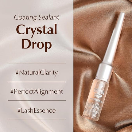 BL Lashes Crystal Drop Lash Sealant for Eyelash Extensions | Overnighter Lash Sealer & Waterproof Coating for Retention & Aftercare (0.24 fl.oz, Clear)